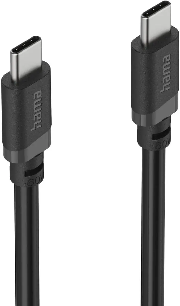 Hama USB 2.0 USB-C Laadkabel 2m - Zwart