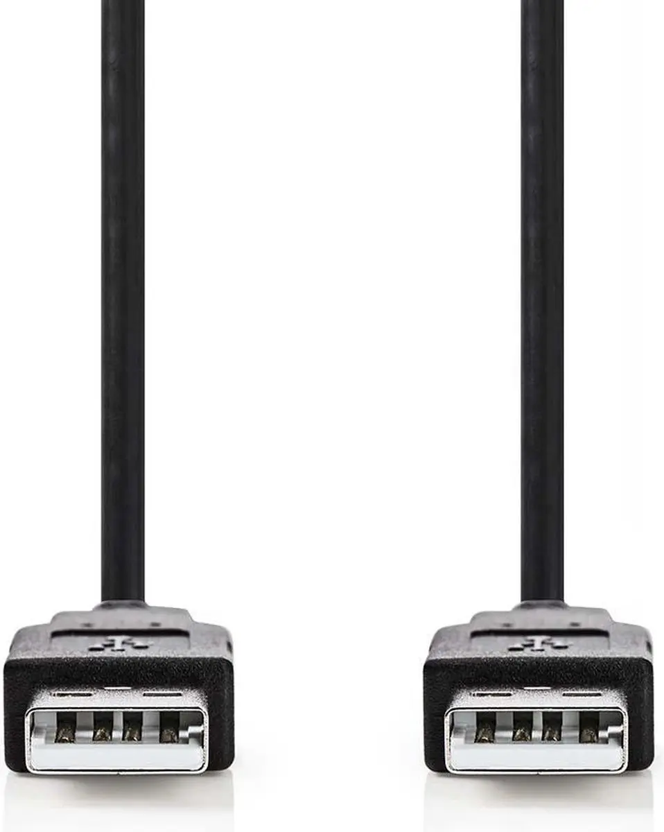 Nedis USB 2.0 A-A Kabel 1m - Zwart
