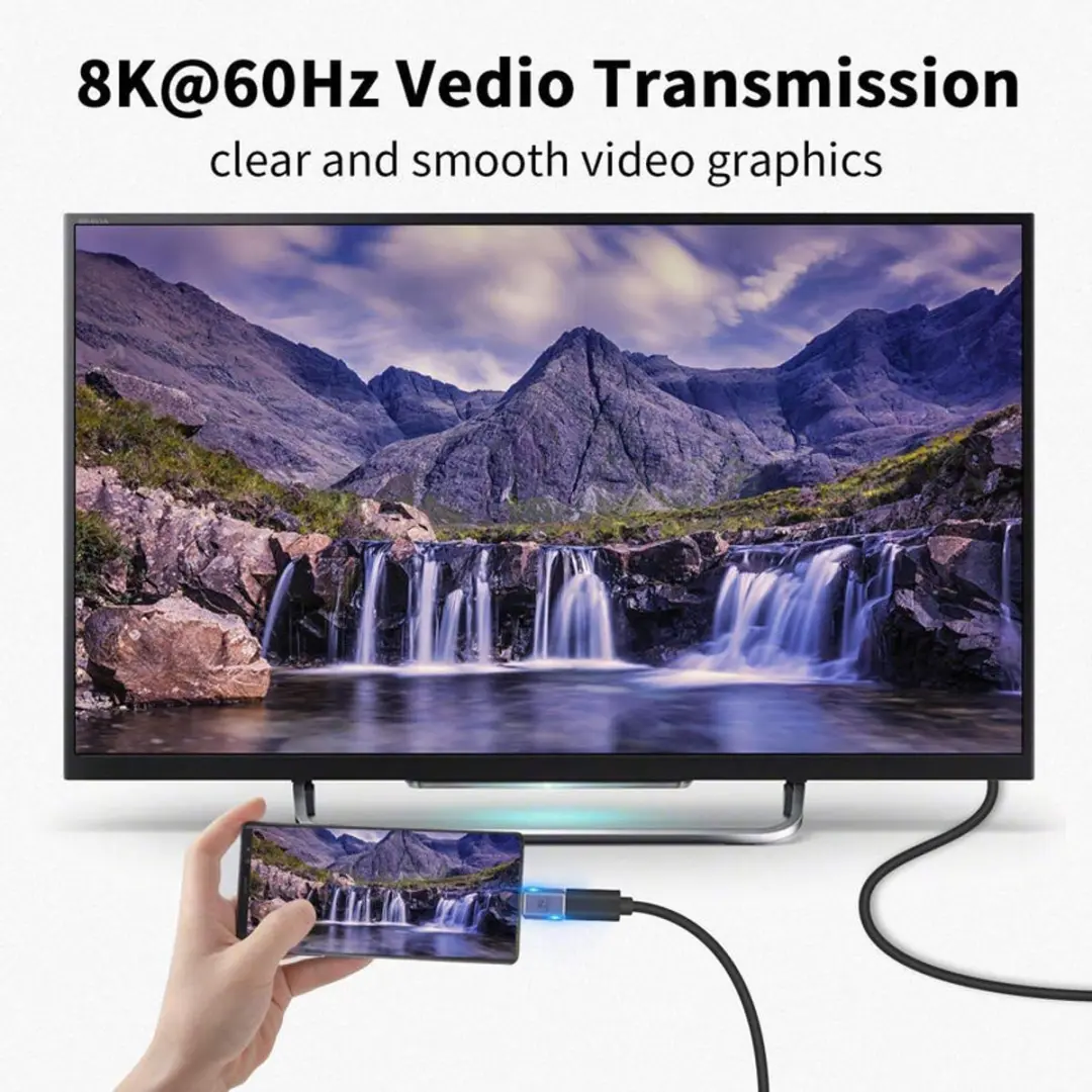 NÖRDIC USB4-300 USB-C Adapter - 8K60Hz 40G PD 100W - Purper
