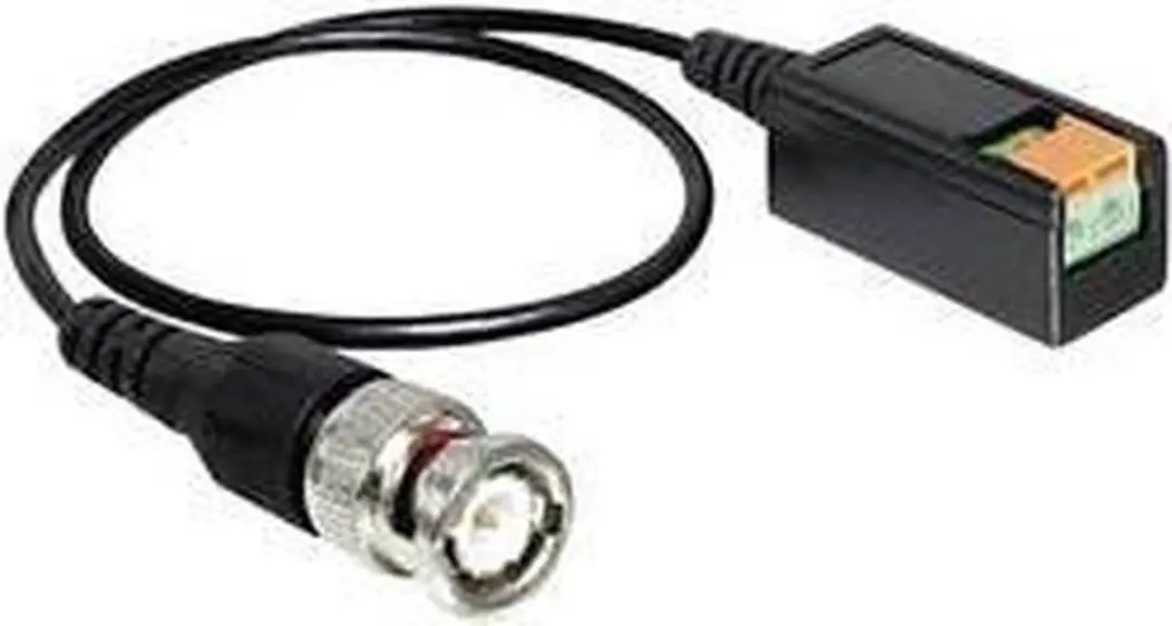 Delock BNC Stecker naar Terminalblock 2 Pin Kabel 30cm - Zwart