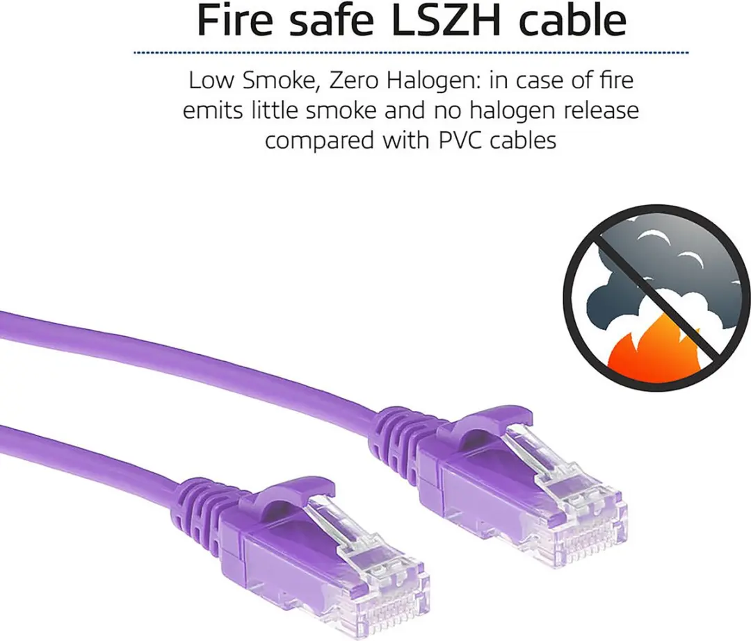 ACT Paarse CAT6 Patchkabel 5m DC9305 - Snagless