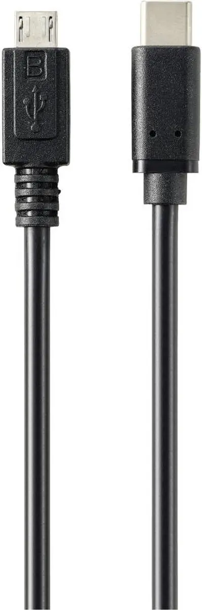 Renkforce USB 2.0 USB-C naar Micro-B Kabel 1m - Zwart