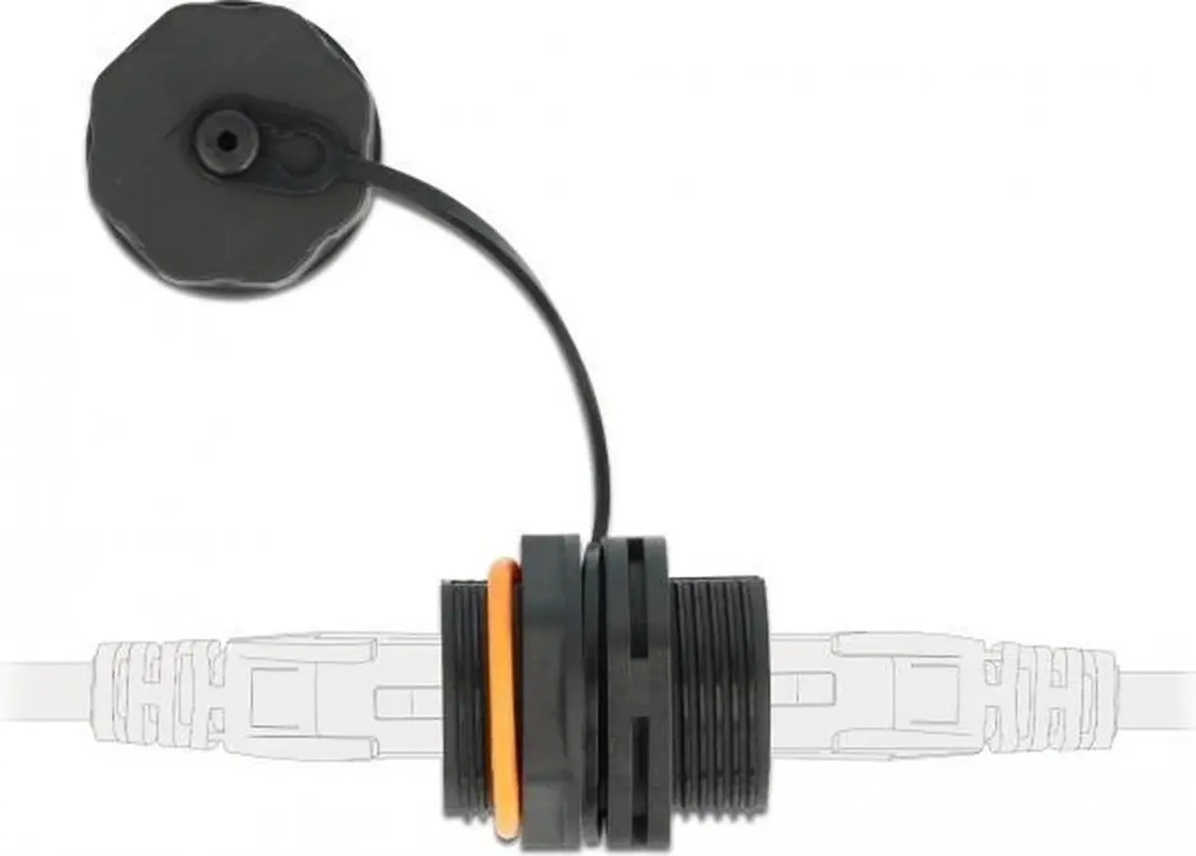 Delock RJ45 Cat.6A Kabelconnector - Zwart
