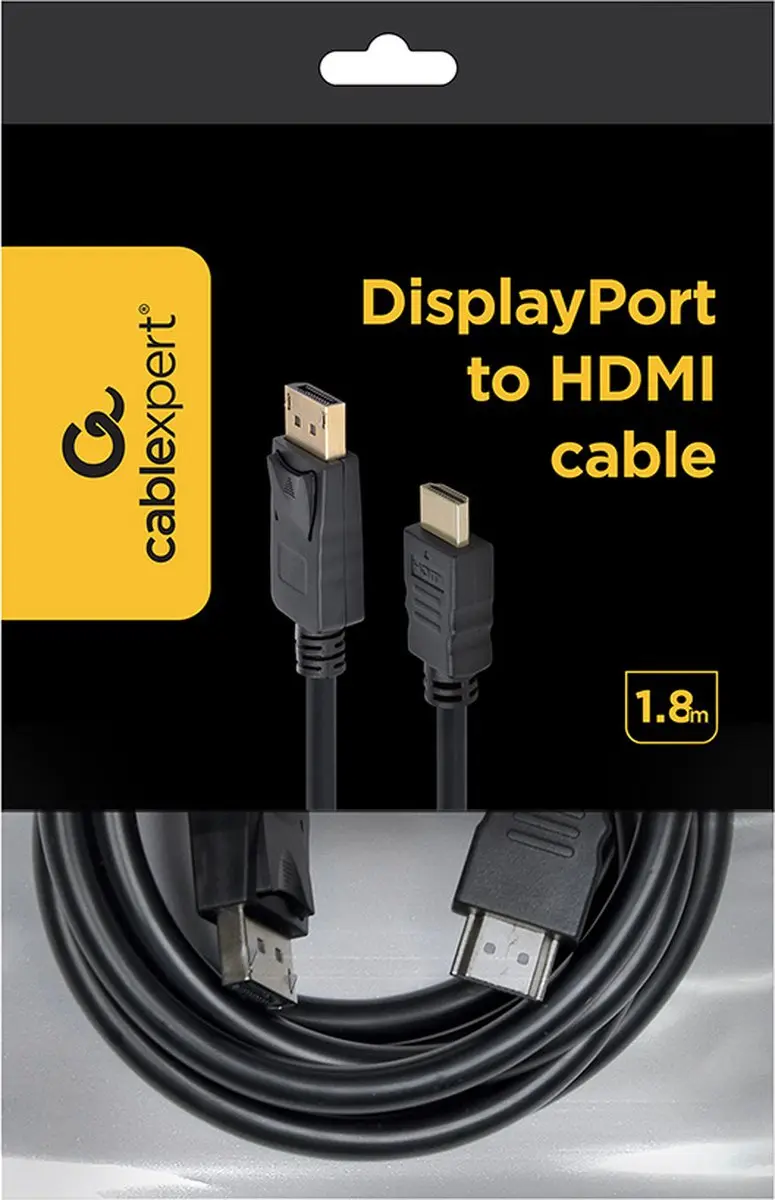 Gembird DisplayPort naar DVI Kabel 1,8m - Zwart