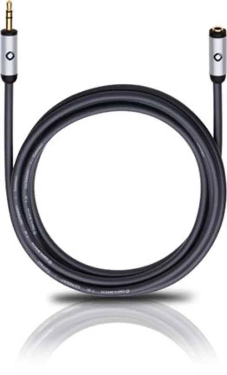Oehlbach i-Connect 3,5mm Jackplug (f)-(m) - 3m - Zwart