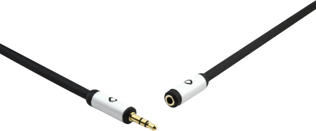 Oehlbach i-Connect 3,5mm Jackplug (f)-(m) - 3m - Zwart