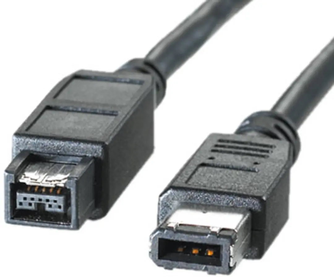 Roline IEEE 1394b Kabel 9/6-polig 1,8m - Zwart