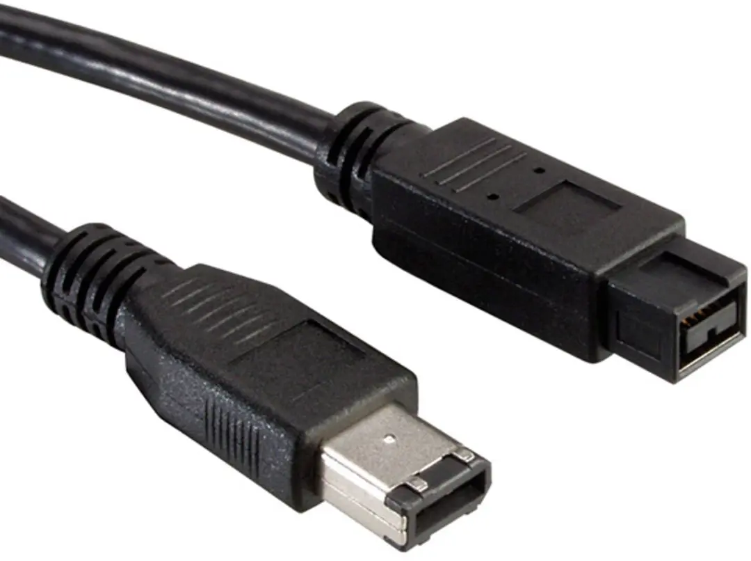 Roline IEEE 1394b Kabel 9/6-polig 1,8m - Zwart