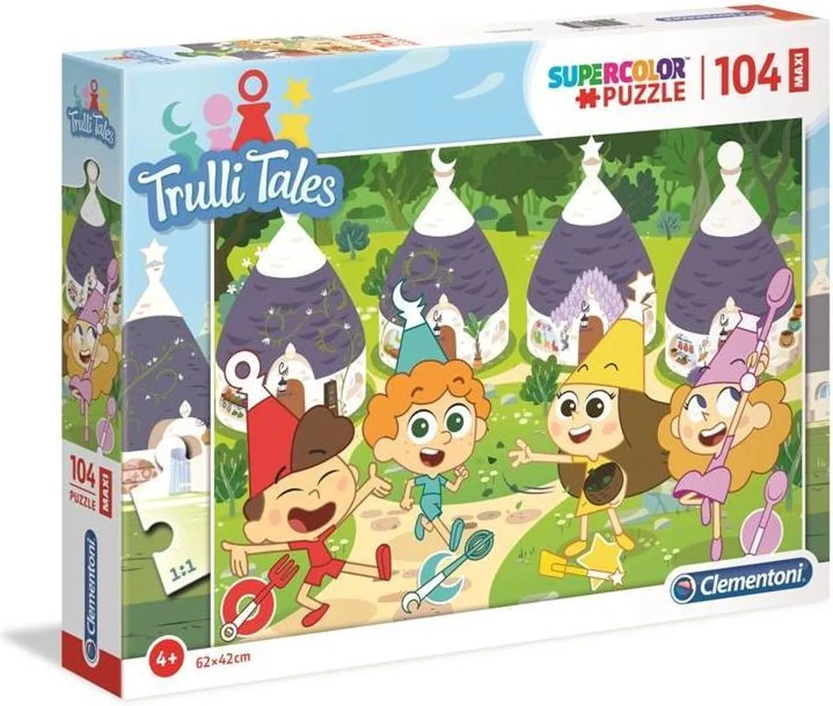 Clementoni Maxi Puzzel Trulli Tales 104 Stuks