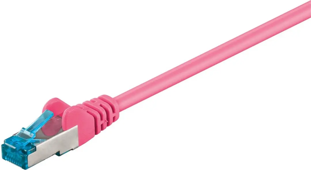 Goobay S/FTP CAT6a Netwerkkabel 10Gbps - 3m - Roze - 10 Stuks