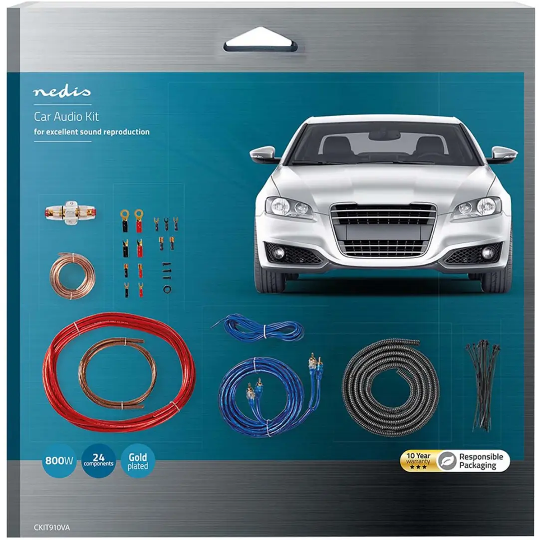 Nedis CKIT910VA Installatieset Autoradio 800W - Verguld - afbeelding 6 van 6