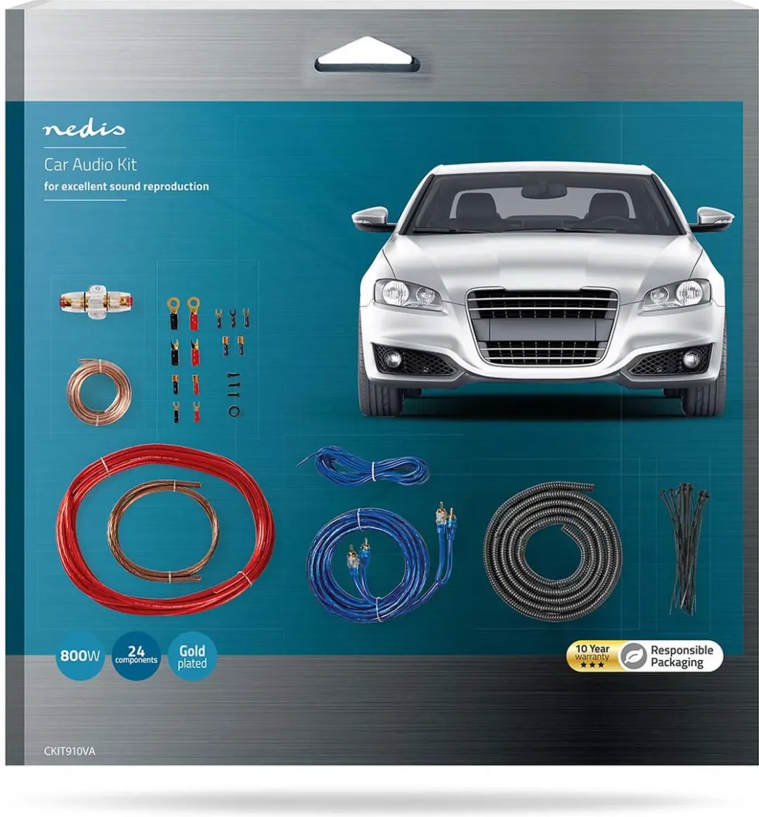 Nedis CKIT910VA Installatieset Autoradio 800W - Verguld