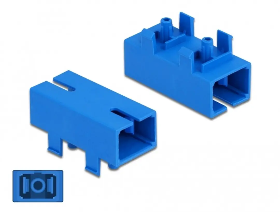 Delock Optic Fiber Coupler SC Simplex Blauw
