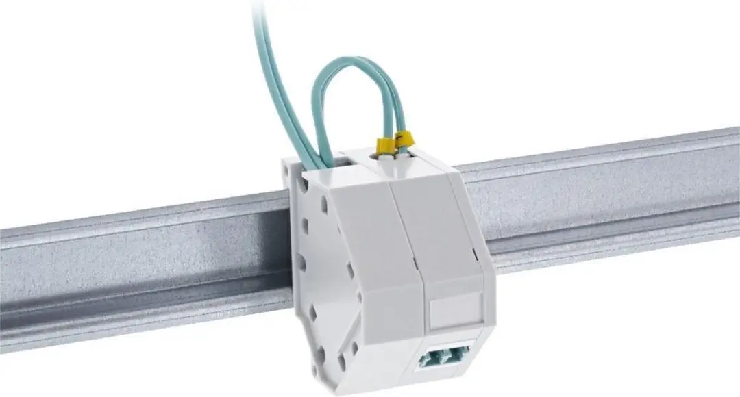 InLine DIN-Rail Houder 1 Keystone Module - Grijs