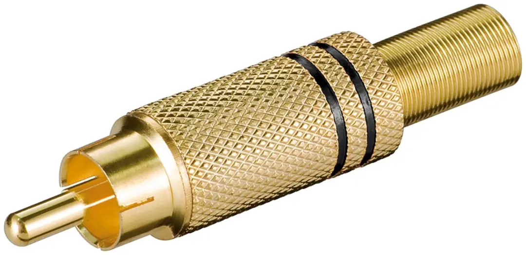 Goobay 11281 Vergulde RCA Plug