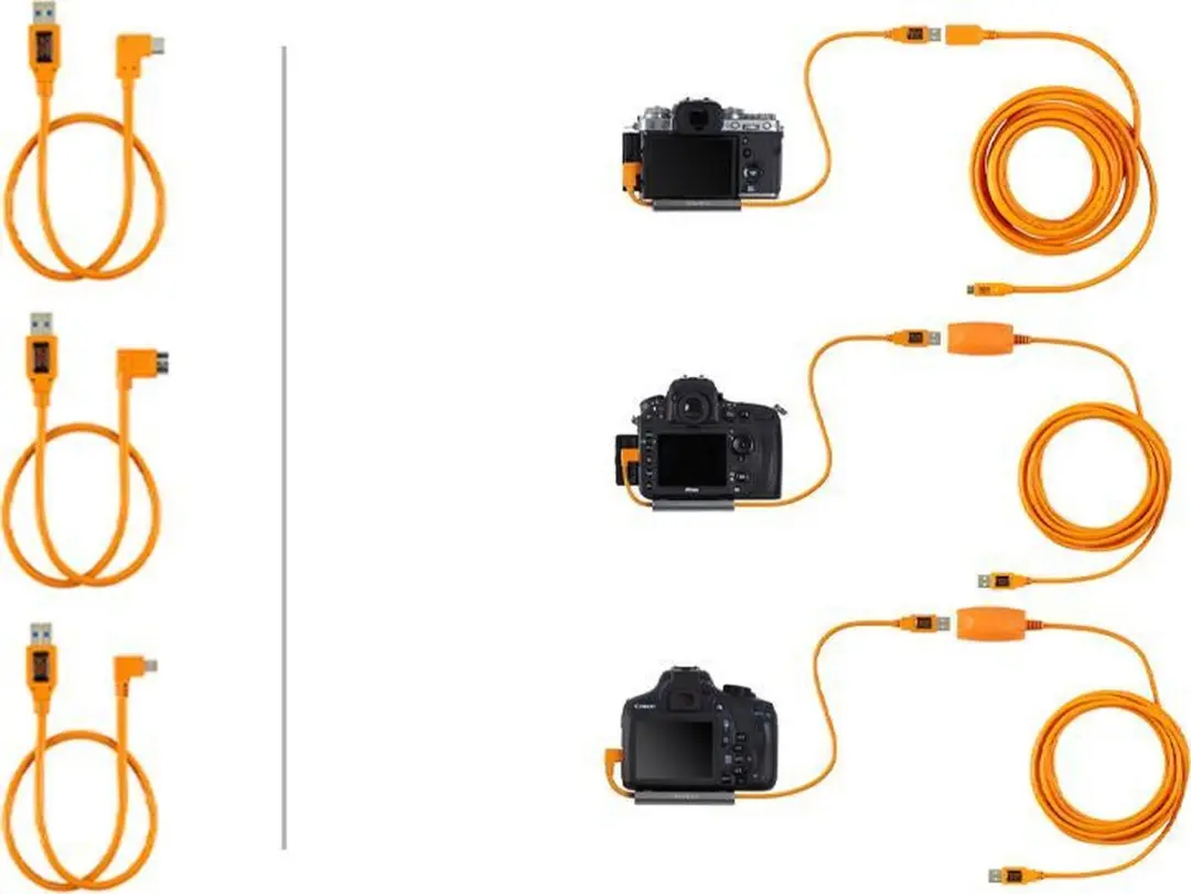 Tether Tools TetherPro USB 3.0 naar USB-C 0,5m - Oranje