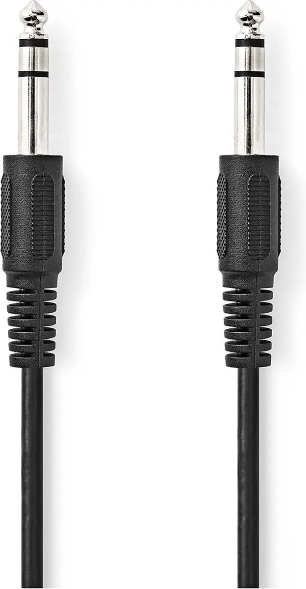 Nedis Stereo-Audiokabel 6,35mm Male - 2m - Zwart