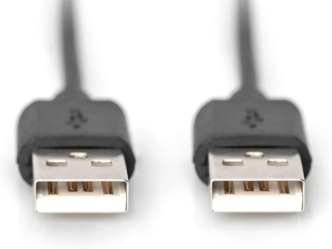 Digitus USB A 3m Kabel USB 2.0 - Zwart
