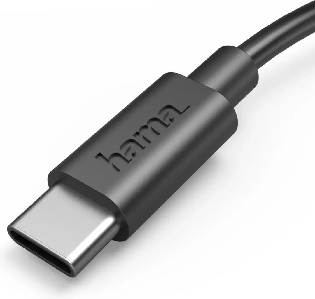 Hama USB A naar USB C Oplaadkabel 50cm - Zwart