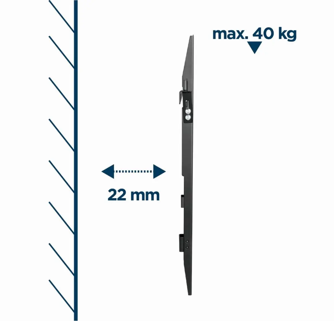 Gembird TV Muurbeugel WM-70F-02 37'-70" - Zwart