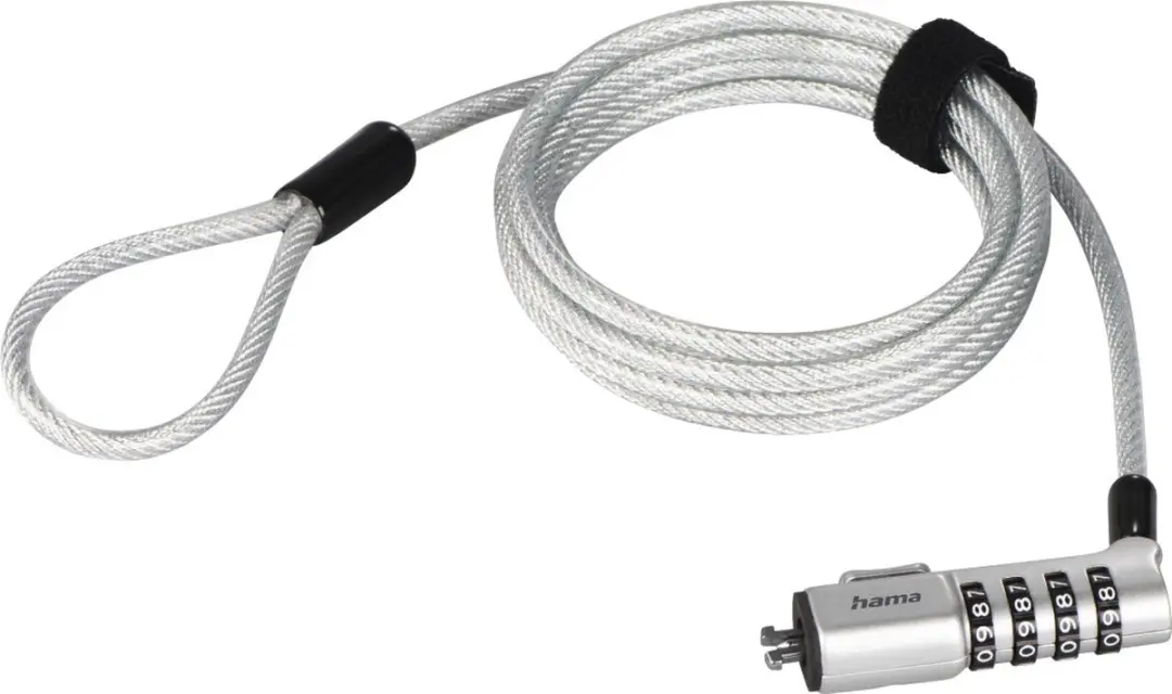 Hama Laptopslot Cijferslot 00126822 - 180cm - Zilver - afbeelding 5 van 6
