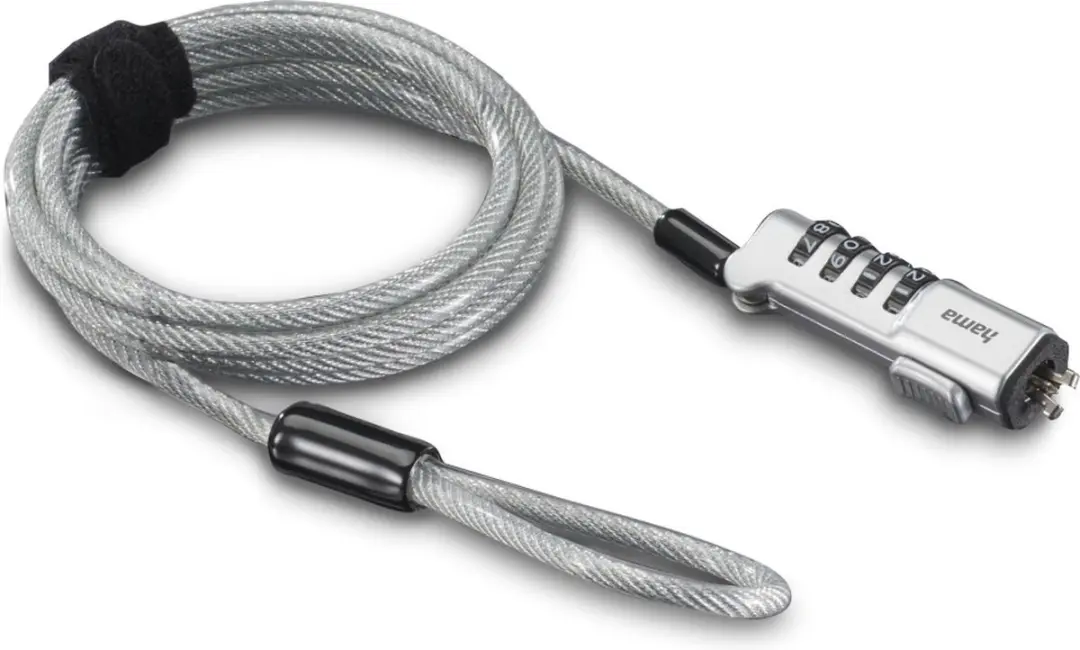 Hama Laptopslot Cijferslot 00126822 - 180cm - Zilver - afbeelding 6 van 6