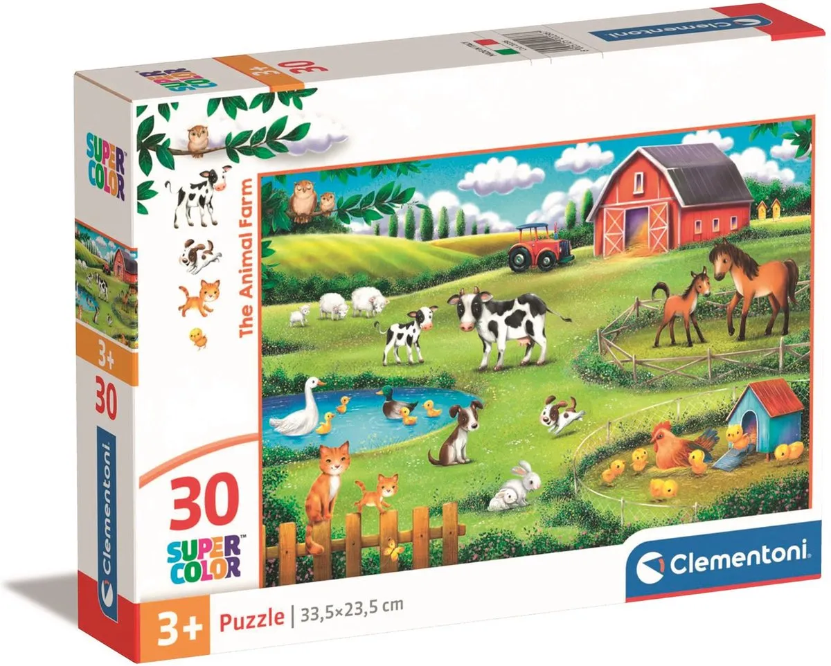 Clementoni Boerderij Kinderpuzzel 30 Stuks