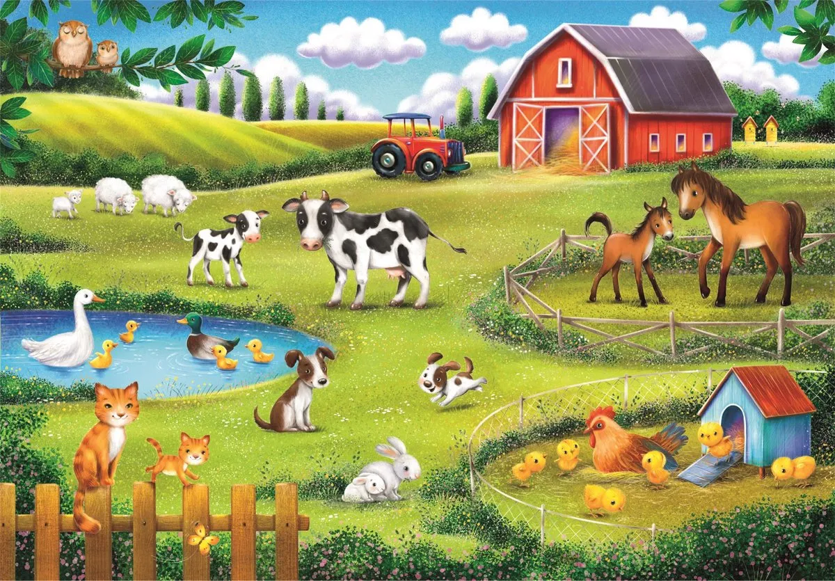 Clementoni Boerderij Kinderpuzzel 30 Stuks - Multicolor - afbeelding 6 van 6