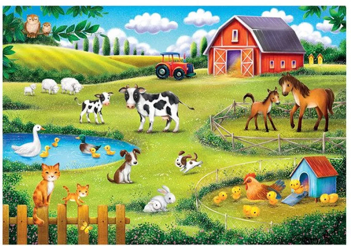 Clementoni Boerderij Kinderpuzzel 30 Stuks - Multicolor