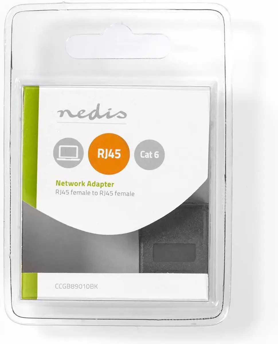 Nedis Netwerkkoppeling CAT5e/CAT6 RJ45 - Recht - Zwart - afbeelding 6 van 6