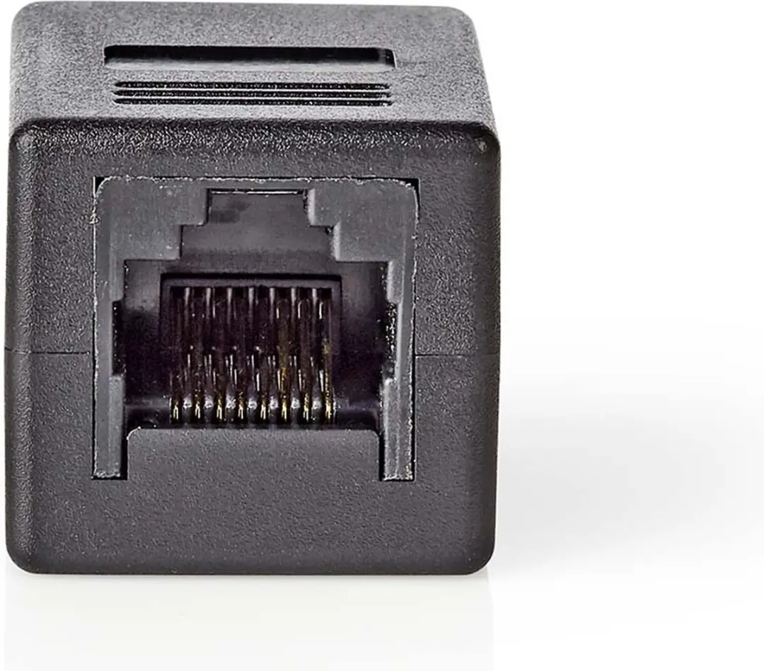 Nedis Netwerkkoppeling CAT5e/CAT6 RJ45 - Recht - Zwart