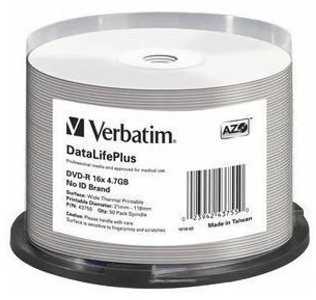 Verbatim DVD-R 4.7GB Thermisch Wit