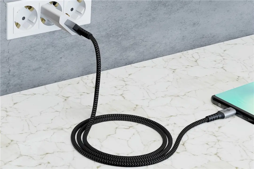 Goobay USB-C naar USB-C Kabel 60W - 2m - Grijs