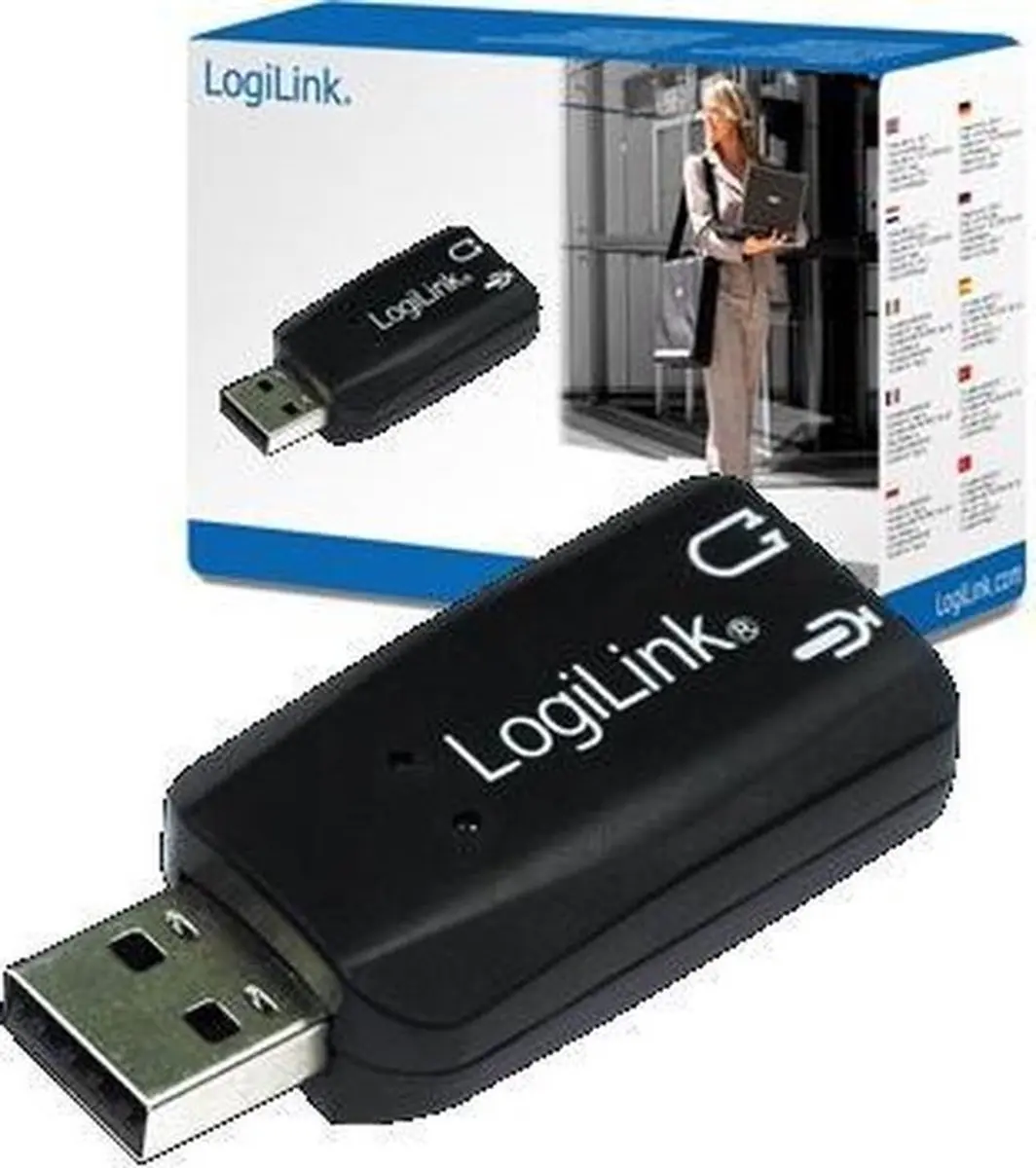 Logilink UA0053 USB Geluidskaart 5.1 - Zwart