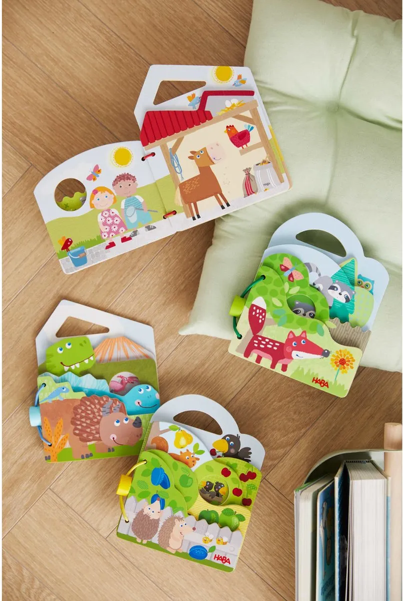 Haba Houten Babyboek Dino's - Meerkleurig