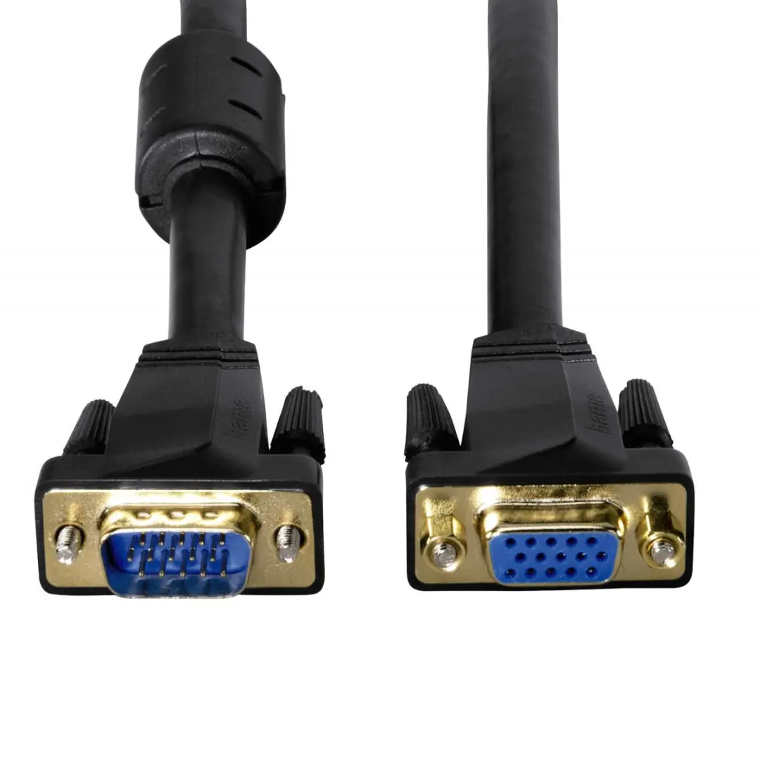 Hama VGA Verlengkabel 3m - Verguld