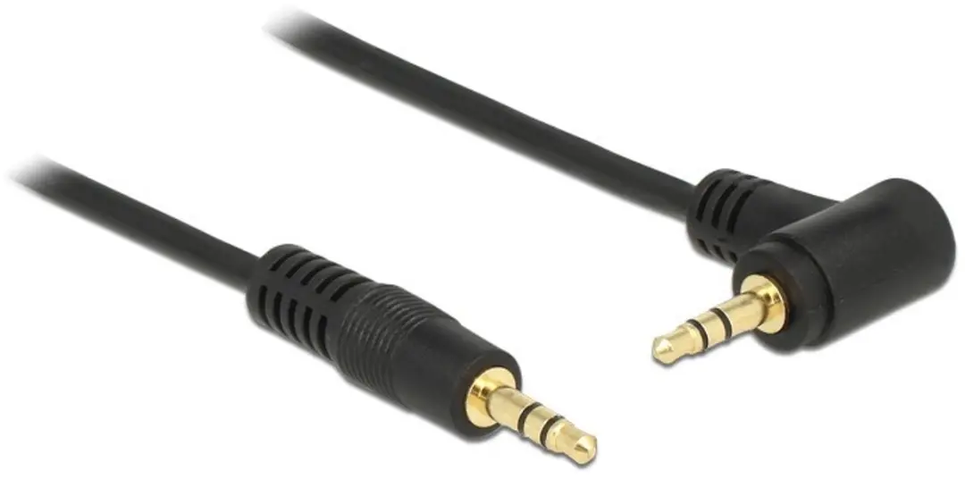Delock 3,5mm Jack Stereo Audiokabel Haaks - 3m - Verguld/Zwart - afbeelding 6 van 6