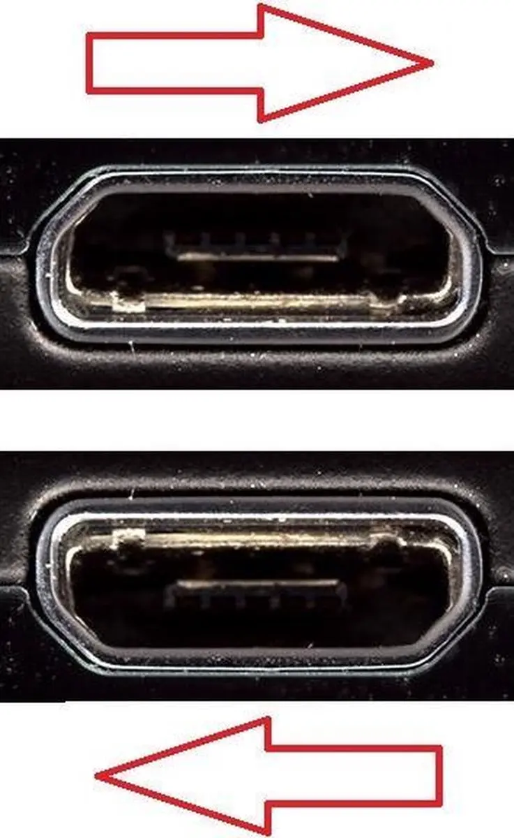 InLine USB Micro-B Haaks naar USB-A Kabel 2.0 - 0,5m - Zwart