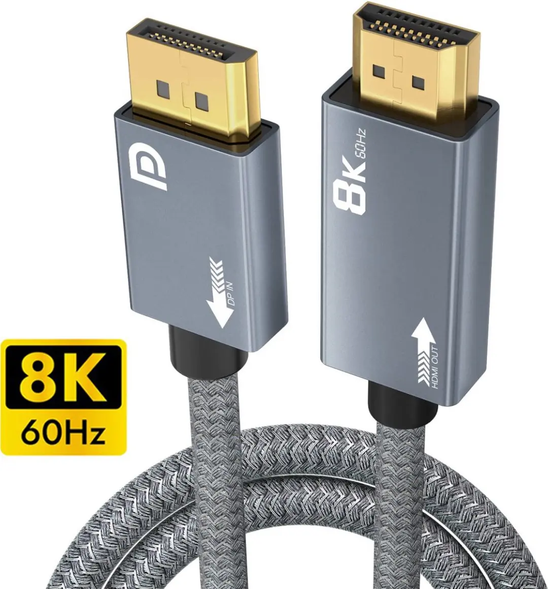 NÖRDIC DPHM-200 DisplayPort naar HDMI 2.1 Kabel