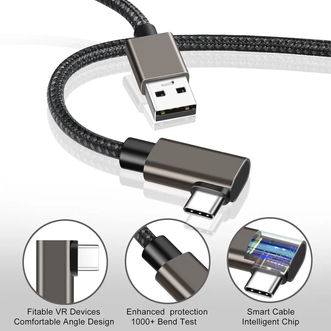 NÖRDIC VR Link Kabel USB-C naar USB 3.2 Gen1 5m - Zwart