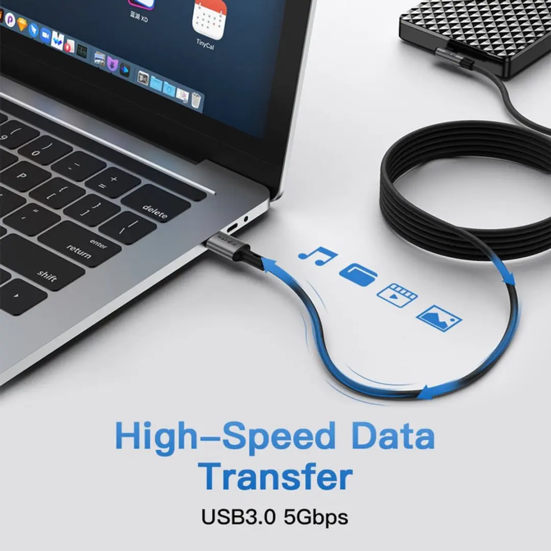 NÖRDIC VR Link Kabel USB-C naar USB 3.2 Gen1 5m - Zwart