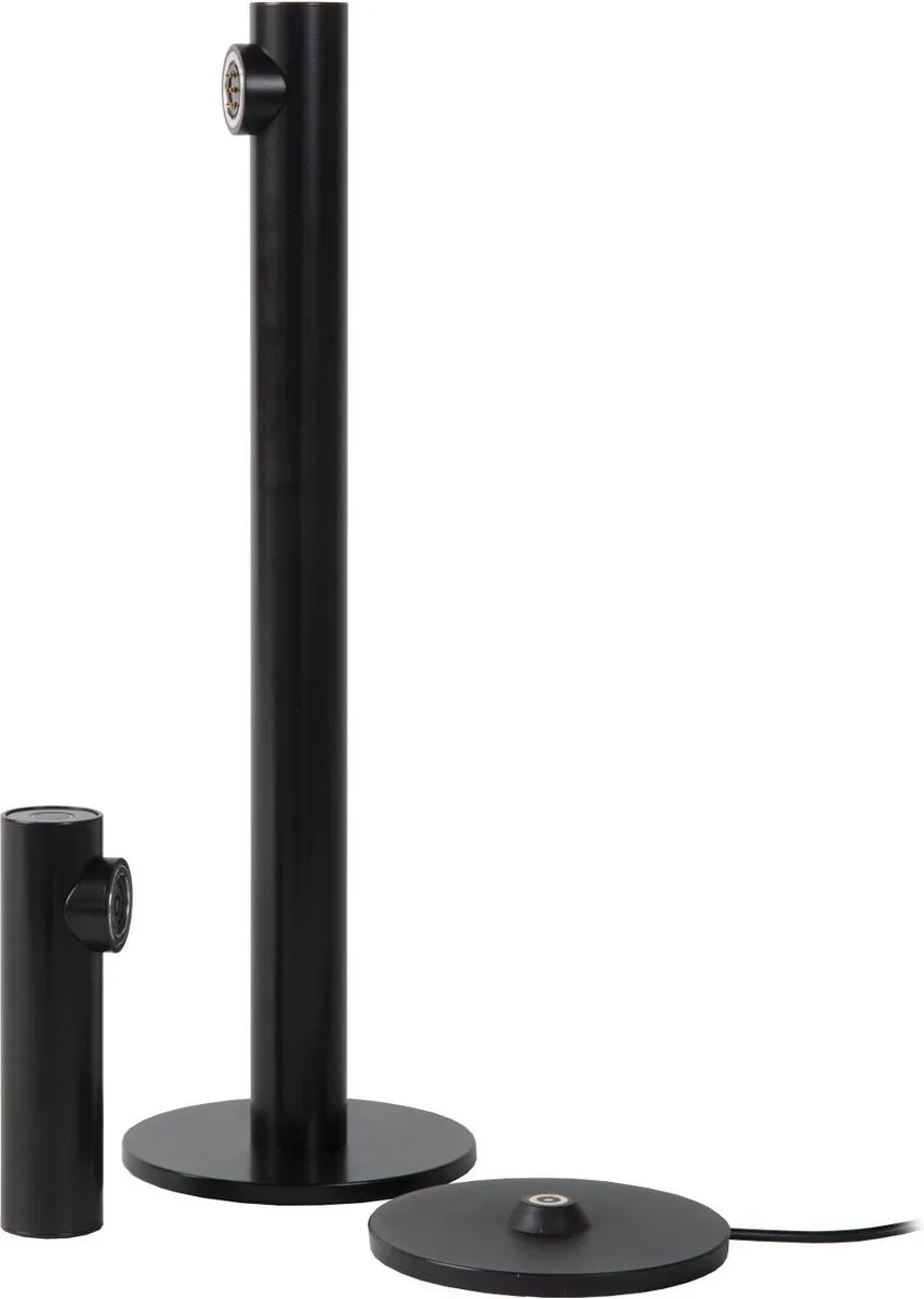 Lucide ANTRIM Oplaadbare Bureaulamp - 2x2,2W 2700K IP54 - Zwart
