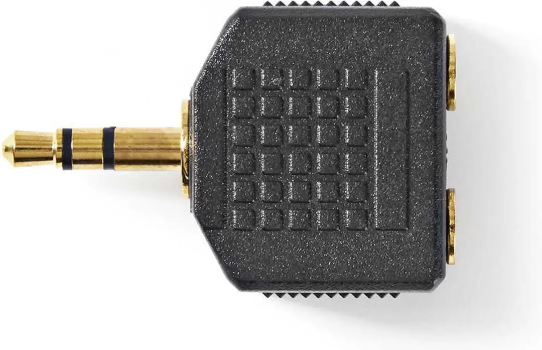Nedis CAGP22945BKG Stereo-Audioadapter 3,5mm - 2x Vrouwelijk - Verguld - 10 Stuks