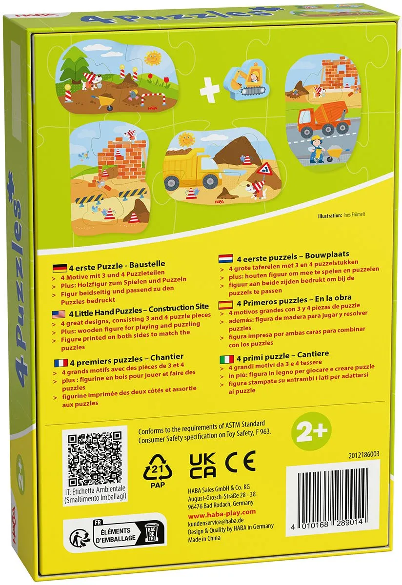 Haba Steckpuzzle Puzzle-Set Multicolor - 29 Stuks