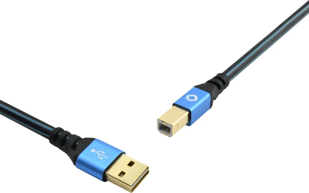 Oehlbach USB Plus B Kabel 10m - Blauw - afbeelding 6 van 6