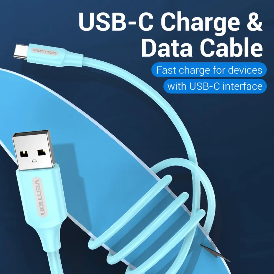 Vention COKSG USB 2.0 Kabel A-C 1,5m - Blauw
