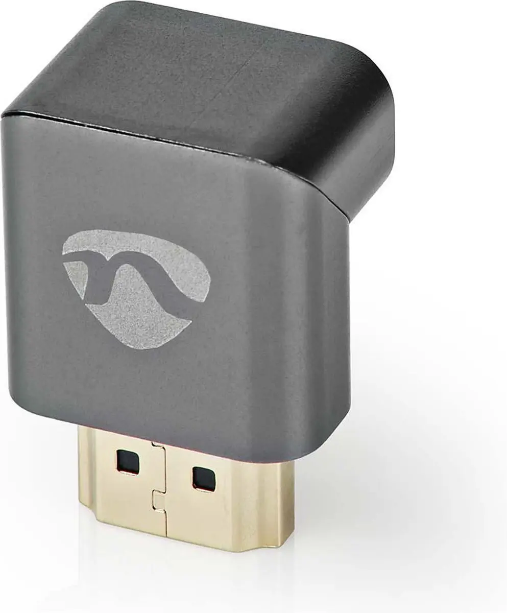 Nedis HDMI-Adapter CVTB34902GY - Verguld 270° Gehoekt - Aluminium Gun Metal Grijs - afbeelding 6 van 6