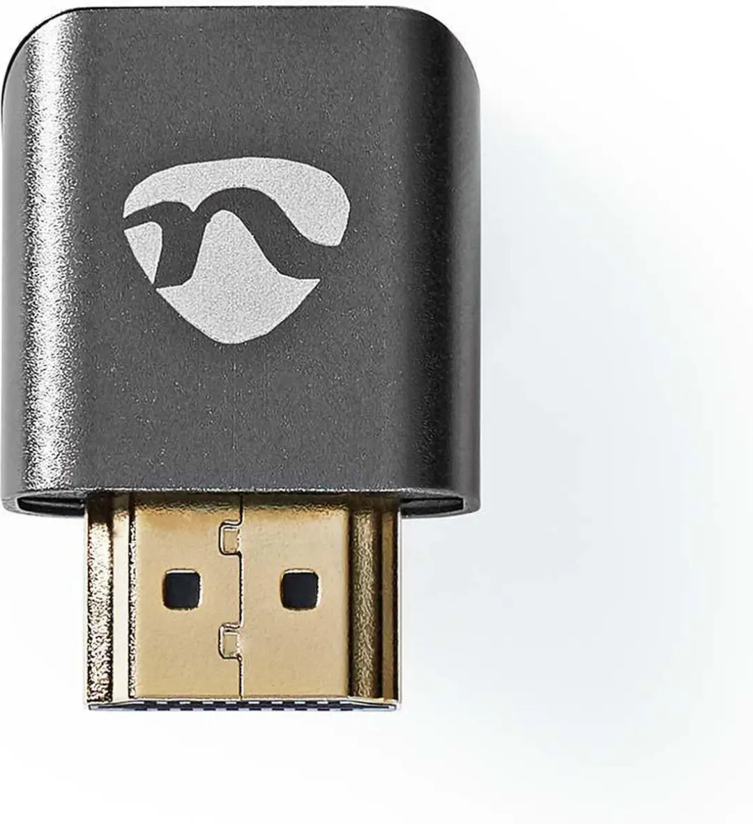 Nedis HDMI-Adapter CVTB34902GY - Verguld 270° Gehoekt - Aluminium Gun Metal Grijs