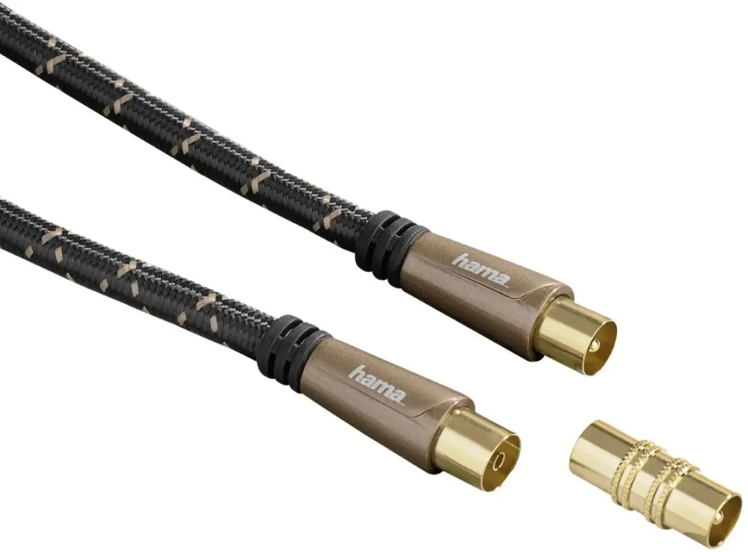 Hama 122425 Antennekabel 120dB - 1,5m - Zwart
