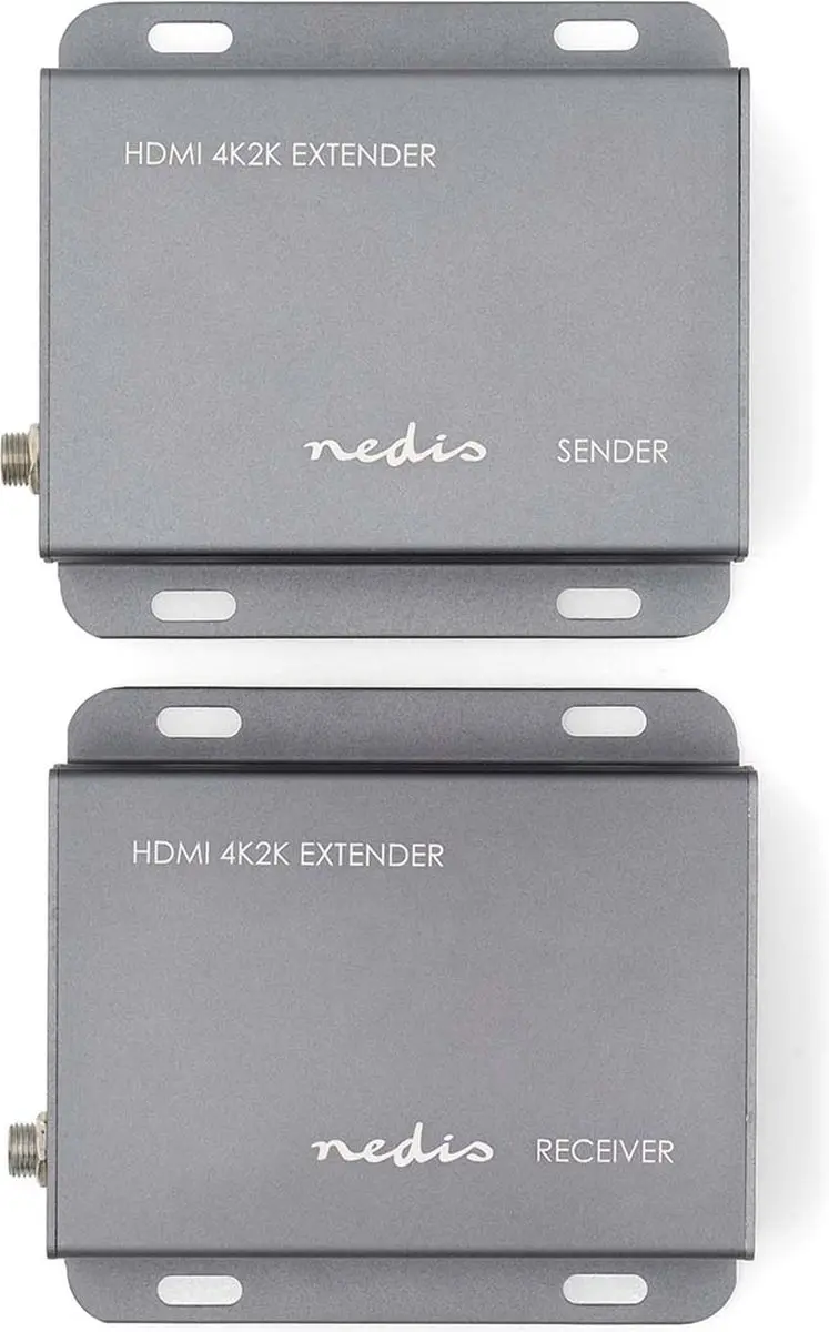 Nedis HDMI-Extender VREP3460AT - Over Cat6 - 4K@30Hz - IR Return - Antraciet